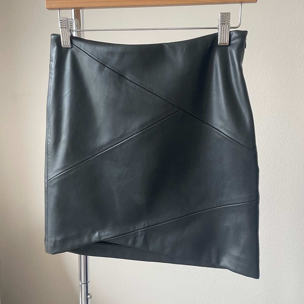NWT Zara Leather Mini Skirt, Size XS